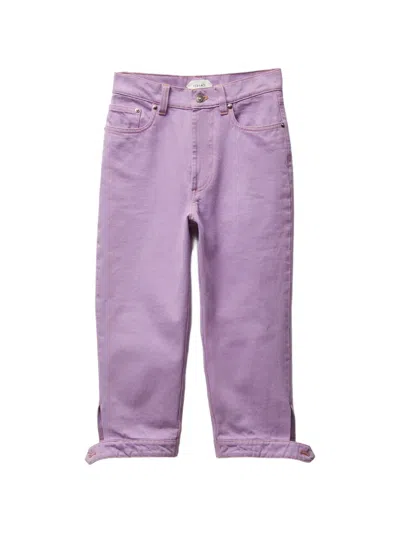 Versace Capri Jeans In Purple