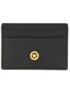 Versace Jellyfish Biggie Card Case In Black
