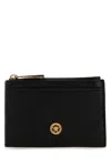 Versace Card Case Whit Zip Goat Leather-tu Nd  Male