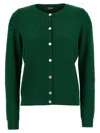 Versace Cardigan Pattern V Sweaters And Cardigans Green In Green