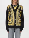 Versace La Coupe Des Dieux Button-up Cardigan In Schwarz