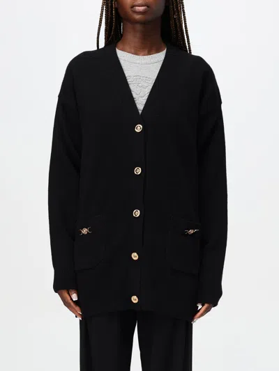 VERSACE CARDIGAN VERSACE WOMAN COLOR BLACK,F75599002