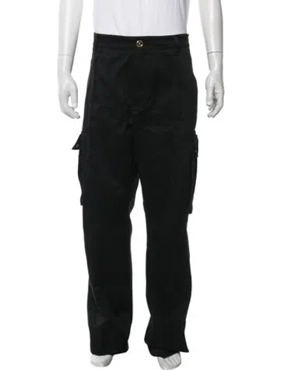 Pre-owned Versace Cargo Pants In Black