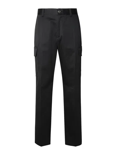 Versace Cargo Trousers In Black