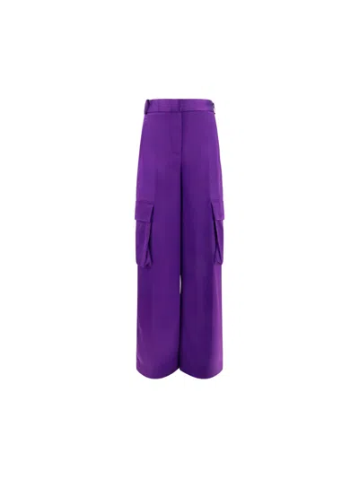 Versace Purple Wide Cargo Pants