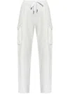 Versace Drawstring Casual Pants In Grau
