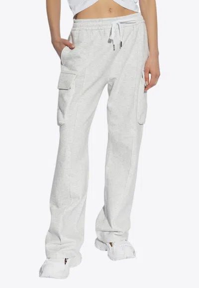 Versace Cargo-style Track Pants In Gray