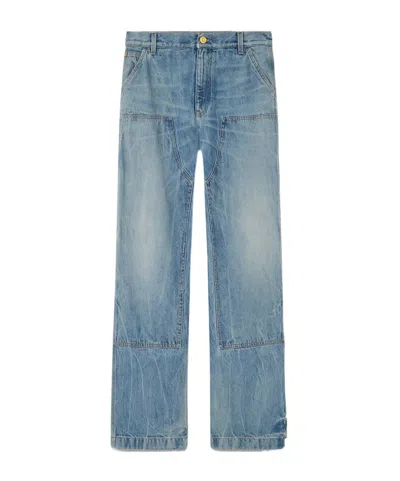 VERSACE VERSACE LOGO PATCH CARGO JEANS