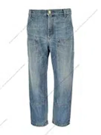 Versace Carpenter Jeans In Cotton Denim In Blue