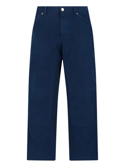 Versace Men Navy Blue Straight Fit Jeans