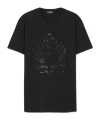 Versace Cartouche-embellished Cotton T-shirt In Black