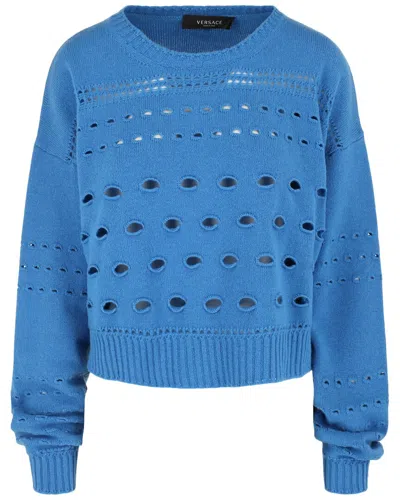 Versace Cashmere & Wool-blend Cutout Sweater