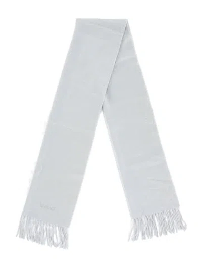 Pre-owned Versace Cashmere Scarf In Grey