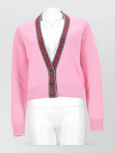 Versace Cashmere Virgin Wool Fitted Jacket