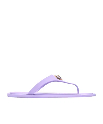Versace Casual Flat Shoes In Purple