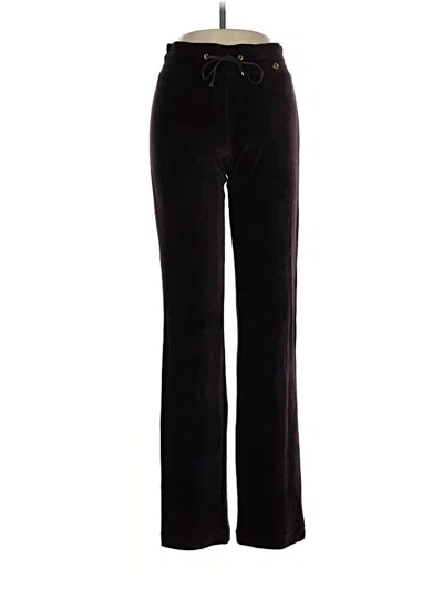 Pre-owned Versace Casual Pants In Burgundy