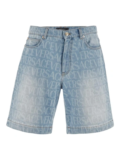 Versace Casual Trousers In Azul