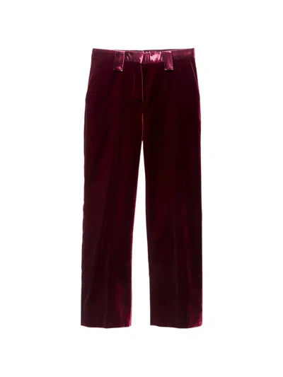 Versace Casual Trousers In Red