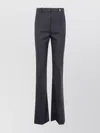 Versace Casual Trousers With Pinstripes And Pockets In Black