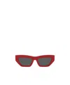 Versace Cat's Eye Frame Emblem Sunglasses In Red