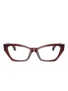 Versace Cat-eye Frame Glasses In Red