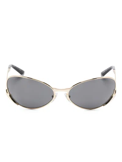 Versace Cat-eye Frame Sunglasses In Gold