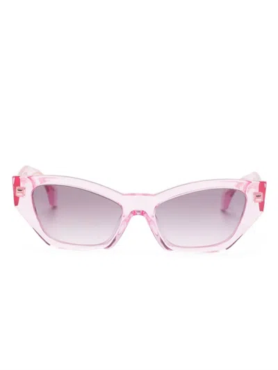 Versace Cat Eye-frame Sunglasses In Pink