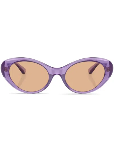 Versace Womens Purple Ve4455u Cat-eye Acetate Sunglasses