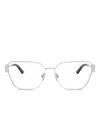 Versace 55mm Pillow Optical Glasses In Metallic