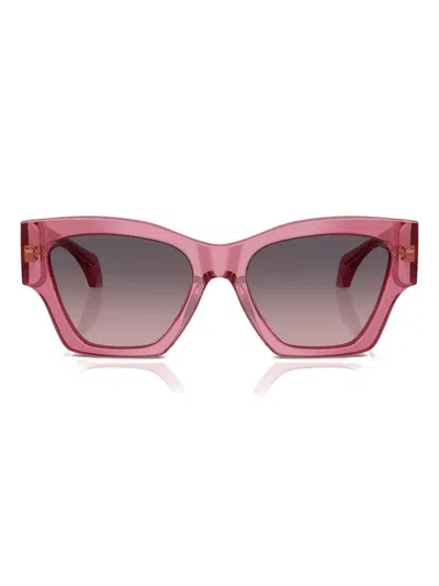 Versace Pink Gradient Square Ladies Sunglasses Ve4492u 551646 53