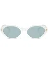 Versace Cat-eye Sunglasses In White