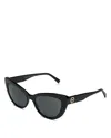 Versace Cat Eye Sunglasses, 54mm In Black