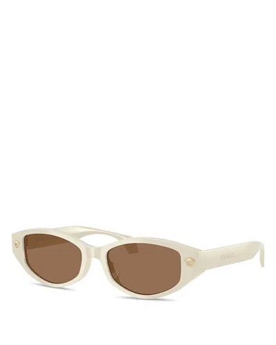 Versace Cat Eye Sunglasses, 54mm In Nude
