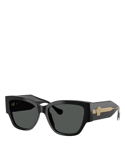 Versace 55mm Cat Eye Sunglasses In Black