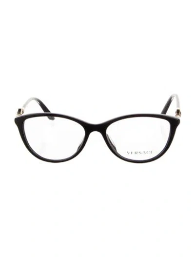 Pre-owned Versace Cat-eye Eyeglasses In Purple
