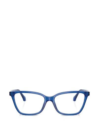 Versace Cat-eye Frame Glasses In Blue