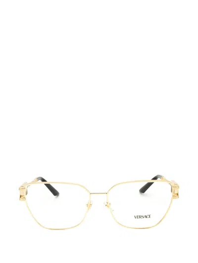 Versace Cat-eye Frame Glasses In Gold