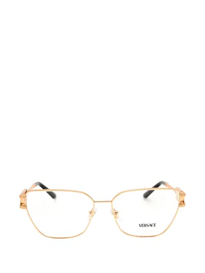 Versace Cat-eye Frame Glasses In Gold