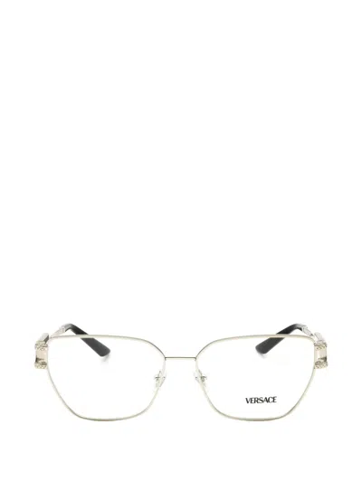 Versace Cat-eye Frame Glasses In Gray