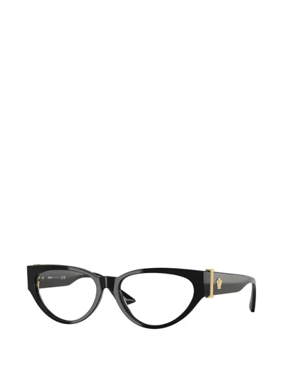 Versace Demo Cat Eye Ladies Eyeglasses Ve3366 Gb1 55 In Black