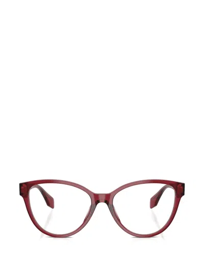 Versace Cat-eye Glasses In Burgundy