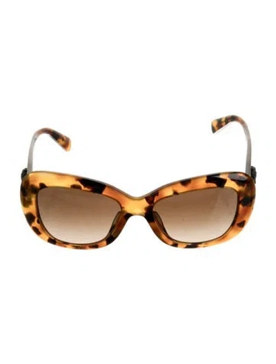 Pre-owned Versace Cat-eye Gradient Sunglasses In Brown
