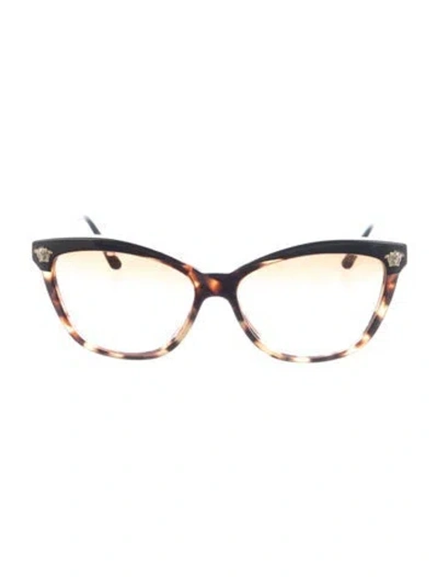 Pre-owned Versace Cat-eye Gradient Sunglasses In Neutral