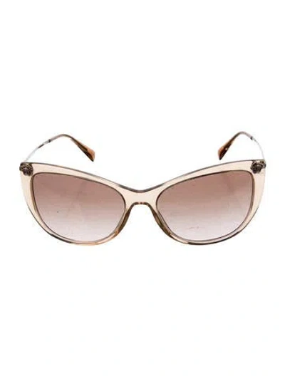 Pre-owned Versace Cat-eye Gradient Sunglasses In Pink