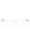 Versace Cat-eye Frame Flat Mirror In White