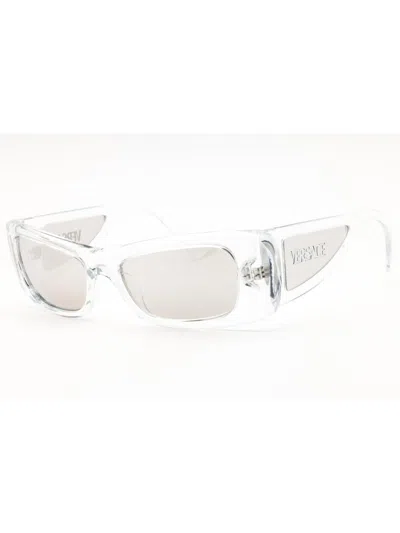 Versace Cat-eye Mini Sunglasses For Women In Transparent