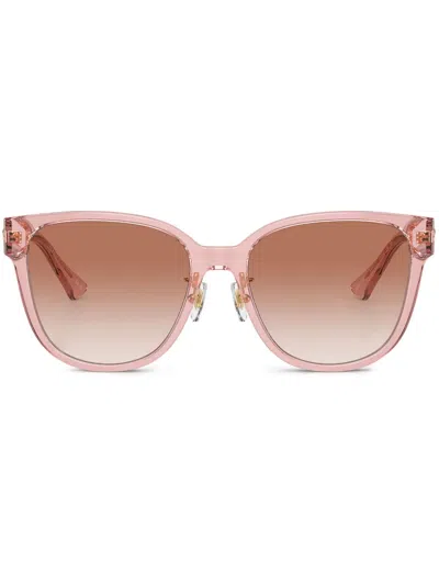 Versace Cat-eye Sunglasses In Pink