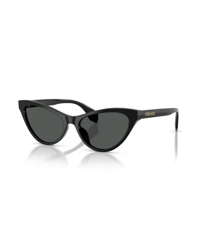 Versace Cat-eye Sunglasses Ve4522u In Black