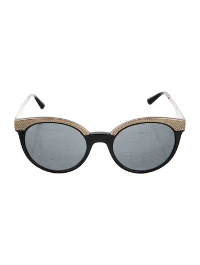 Pre-owned Versace Cat-eye Tinted Sunglasses In Multi