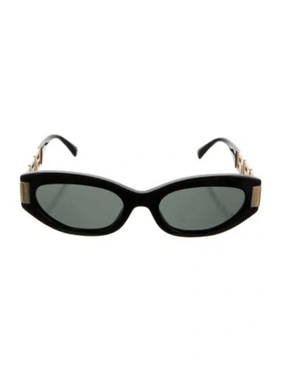 Pre-owned Versace Cat-eye Tinted Sunglasses W/ Tags In Black
